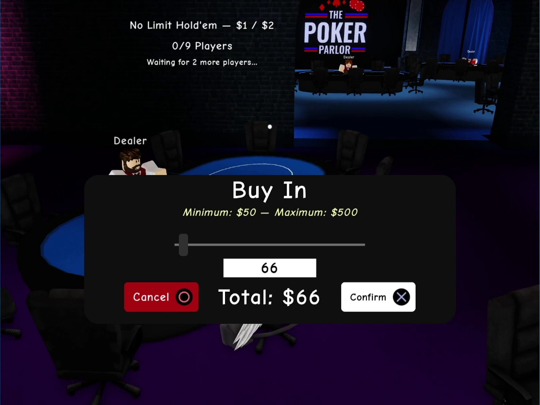 Poker Parlor social lobby concept art